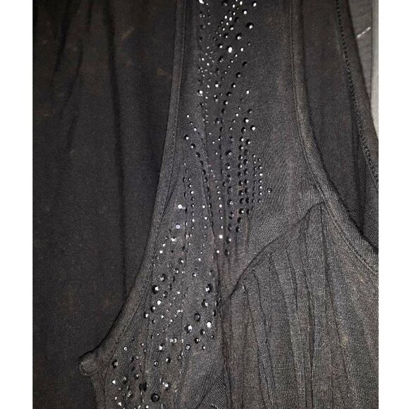 Wrangler Rhinestone Fringe Long Vest Sleeveless Duster Open Cardigan Sweater XXL - Picture 3 of 6